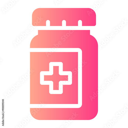 pills bottle gradient icon