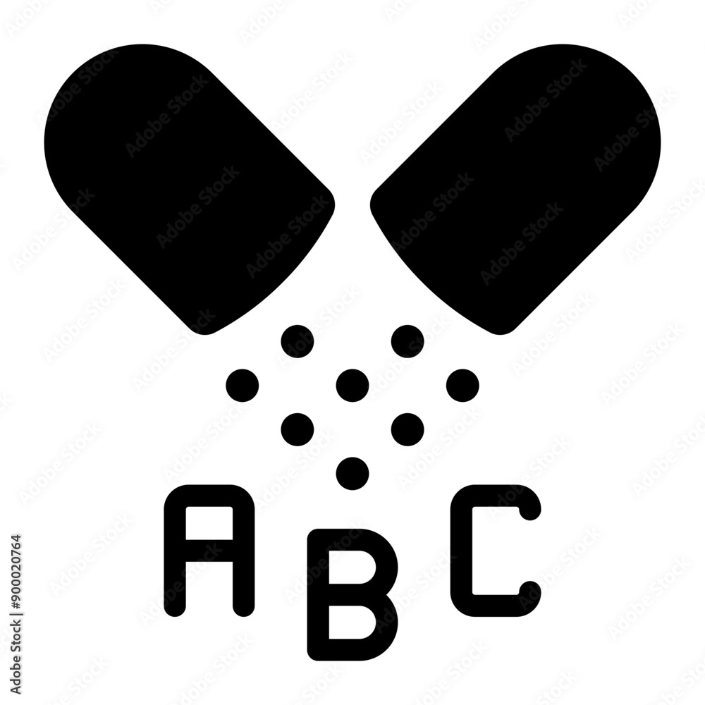 multivitamin glyph icon multivitamin glyph icon