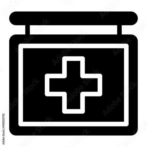 signboard glyph icon