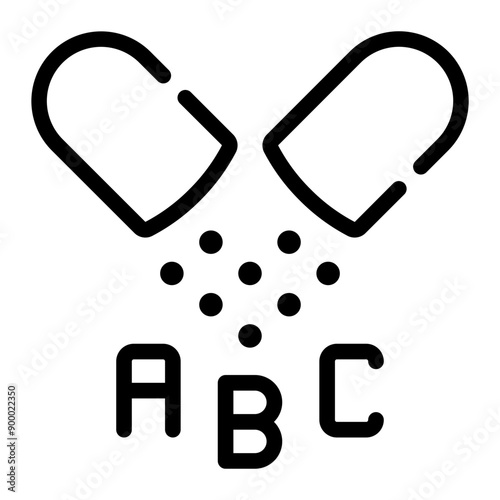 multivitamin line icon