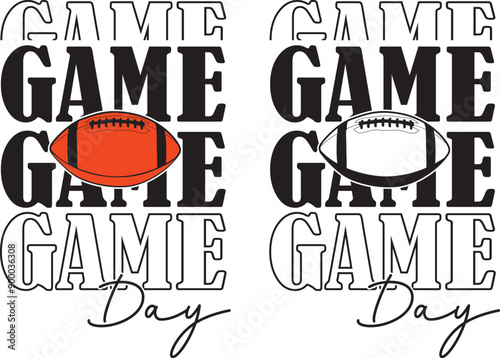 Football Game Day, Football American, Football Silhouette, Football Cut Files