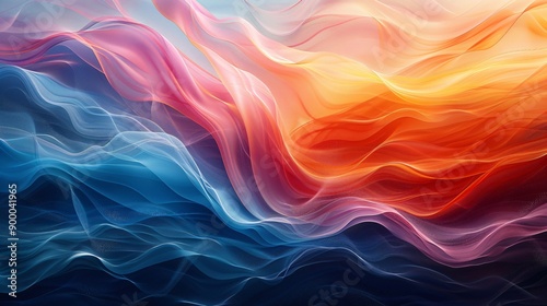 Abstract Wavy Gradient Background