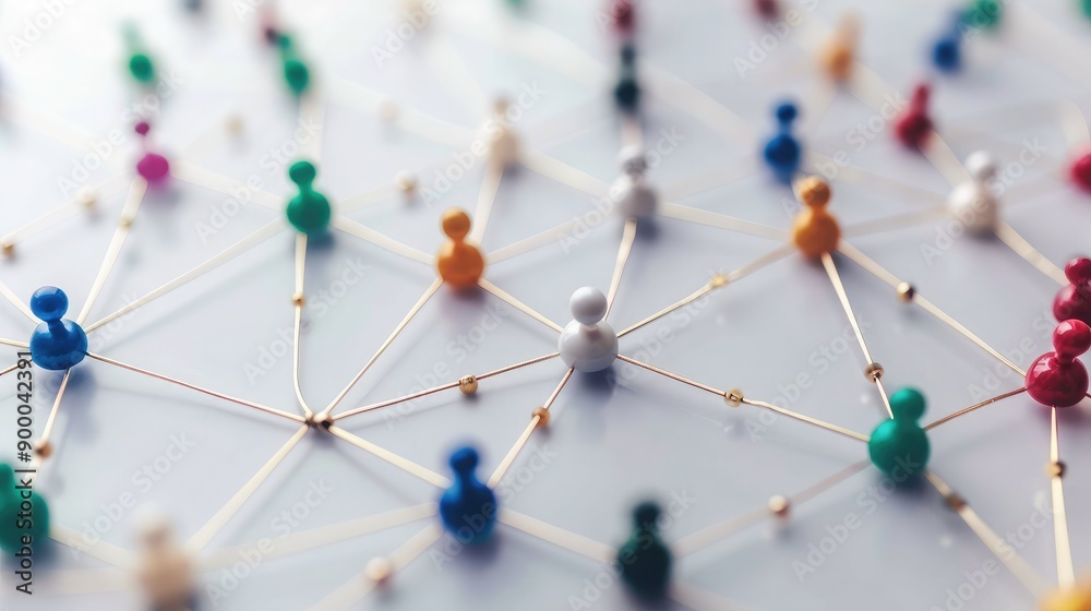 Network of connected nodes, illustrating partnership and support. Network of connected nodes, illustrating partnership and support.