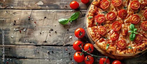 A mouthwatering pizza toppe...