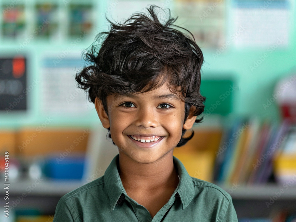 Young studen at the school