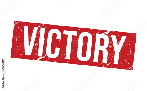 Victory Red rubber stamp on white background. Victory stamp sign. Victory stamp.