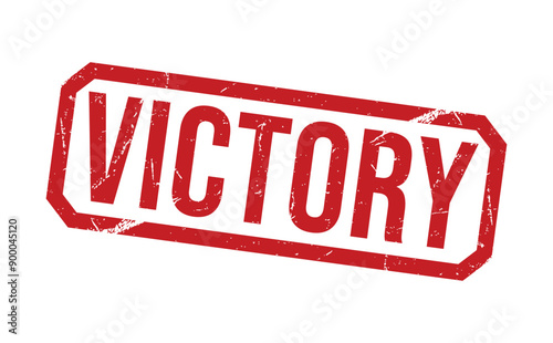 Victory Red rubber stamp on white background. Victory stamp sign. Victory stamp.