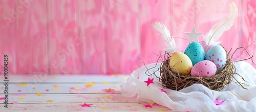 A festive Easter scene with...