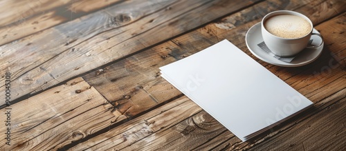 A mockup A4 flyer with a bi...