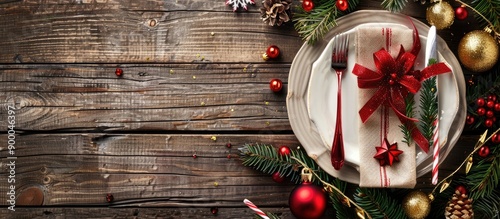 Festive Christmas table set...