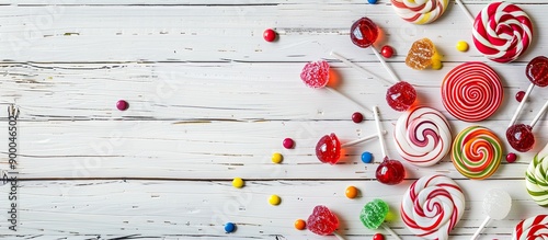 Colorful candies and lollip...
