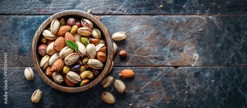 Display a variety of nuts l...