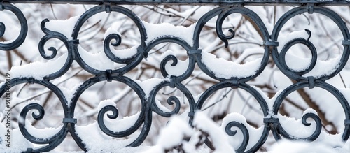 Snow covered in winter a de...