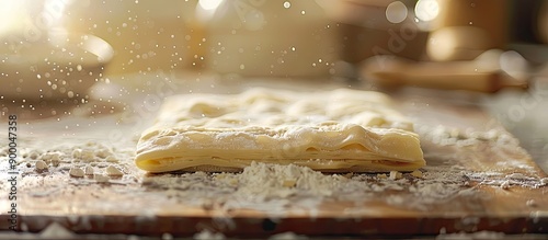 A sheet of homemade puff pa...