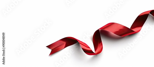 A single red diagonal ribbo...