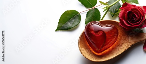 Two heart shaped jellies on...