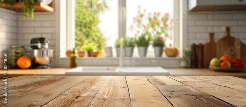 Blurred kitchen background ...