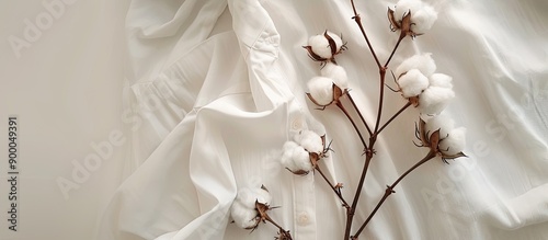 White cotton shirt with a c...