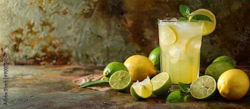 A refreshing glass of homem...