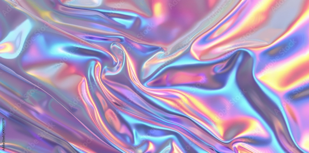 Fototapeta premium Futuristic Hologram Texture. High Detailed Plain Background Concept