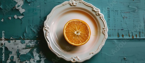 Vintage plate with a fresh ...