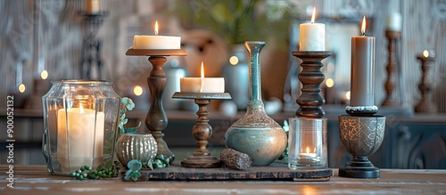 Assorted vintage candle hol...