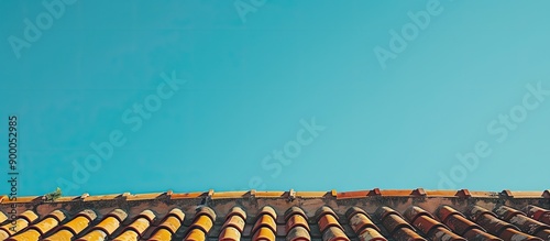 A roof adorned with numerou...