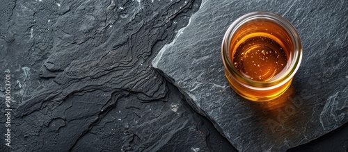 A glass jar of organic flow...