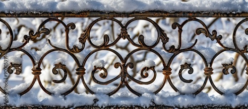 Snow covered in winter a de...
