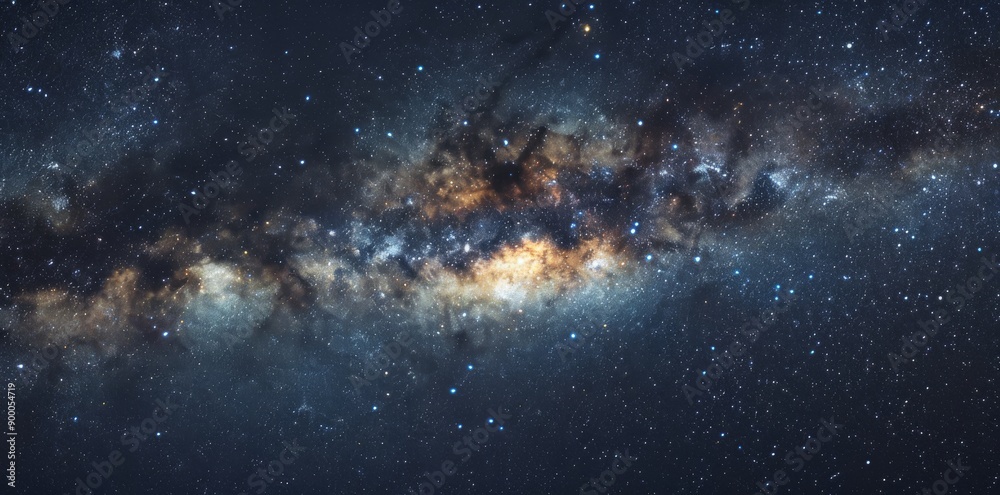Celestial Splendor. Starry night sky background Celestial Splendor. Starry night sky background