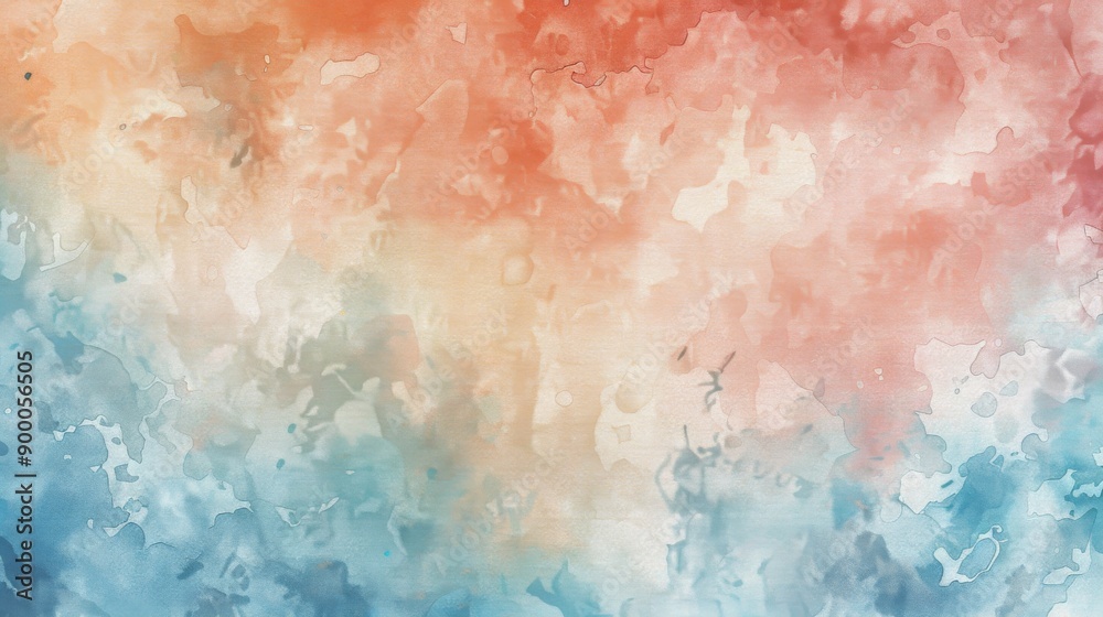 Fototapeta premium Serene Watercolor Serenity. Peaceful blue watercolor texture background