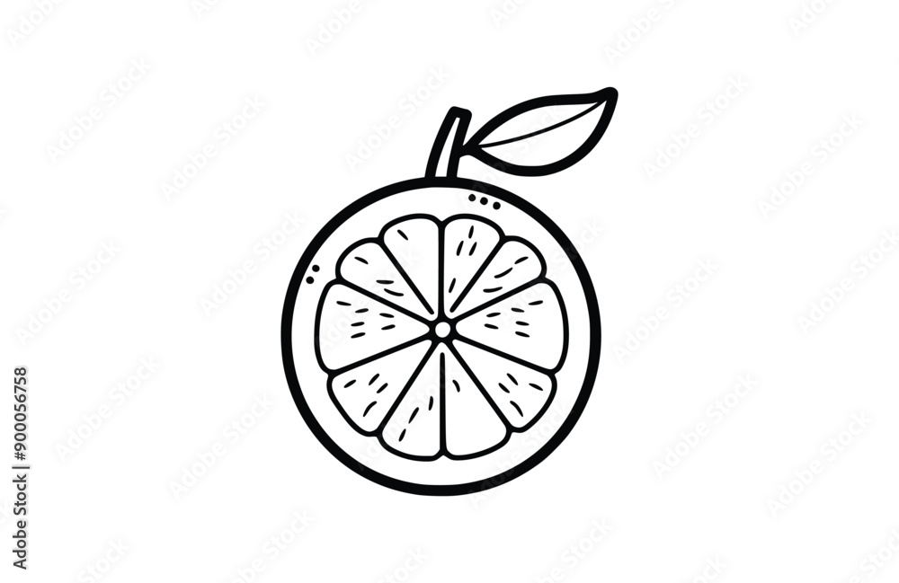 Lemon black icon isolated on white background. Vector illustration. Lemon black icon isolated on white background. Vector illustration.