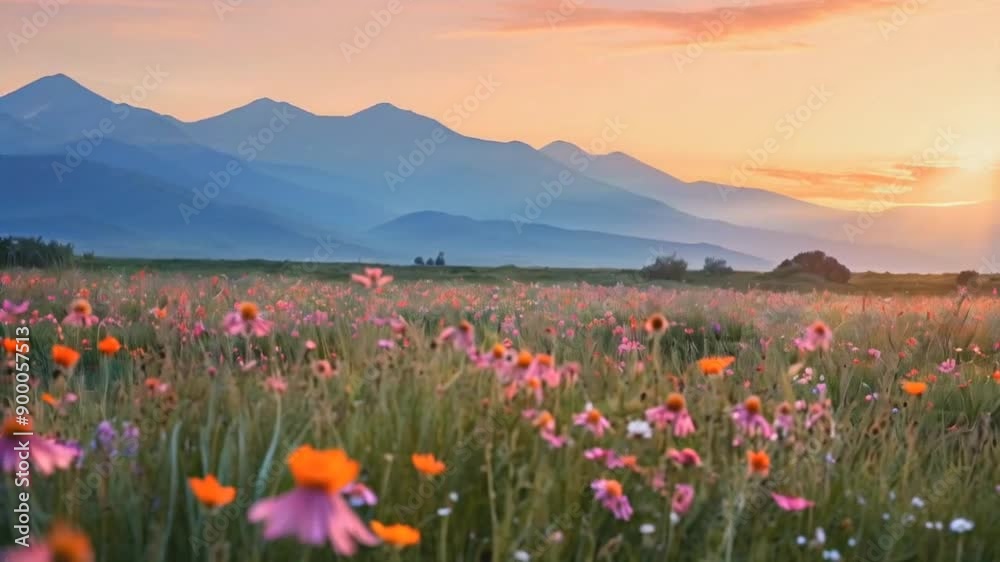 Wildflower Meadow at Sunrise Wildflower Meadow at Sunrise