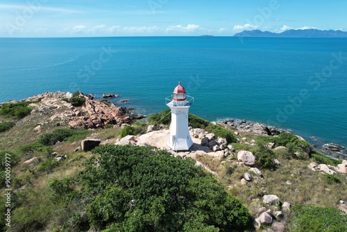 Aerial photo of a lighhouse Bowen Queensland Australia photo