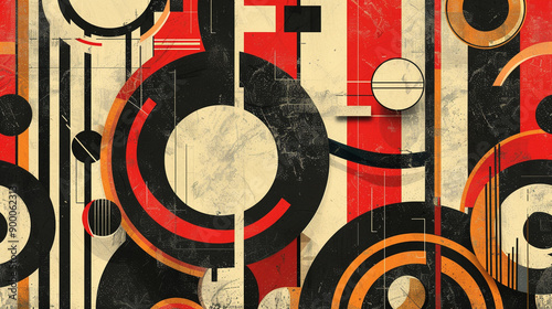 vintage poster with retro typography  and designs