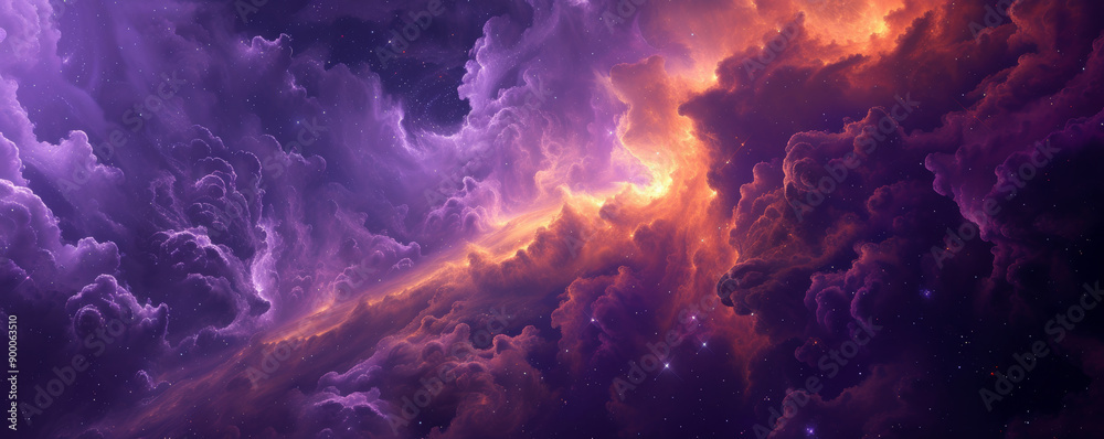 Colorful cosmic nebula in deep space Colorful cosmic nebula in deep space