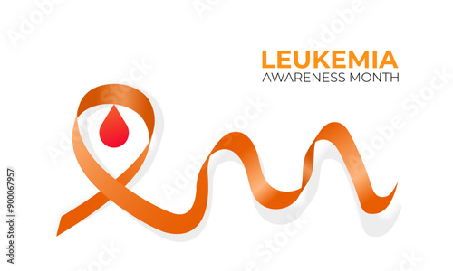 leukemia awareness month is september vector illustration. In most cases, blood cells originate from stem cells in the bone marrow.