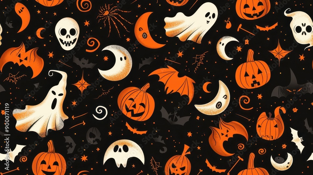 Minimal Halloween party tight design