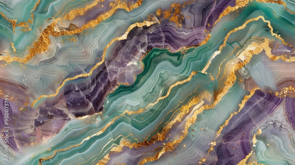 Naklejka premium Golden jade, amethyst light texture