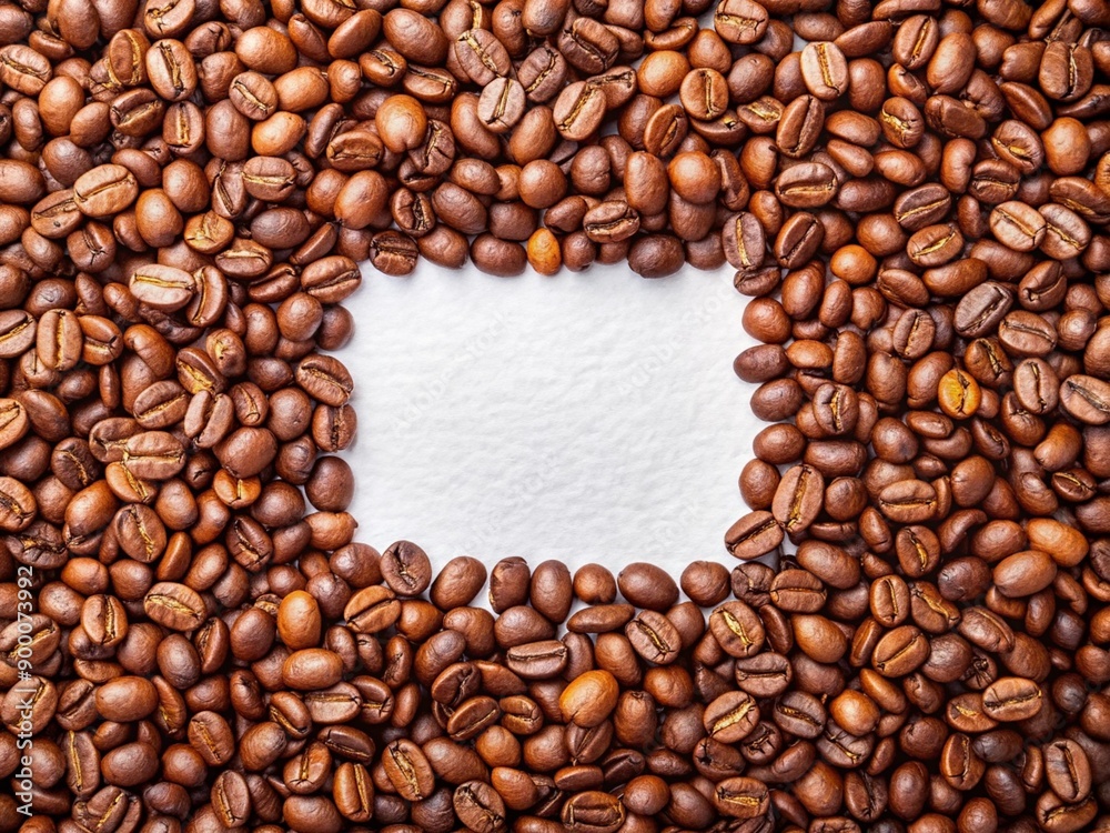 Coffee beans are neatly arranged with an artistic feel Coffee beans are neatly arranged with an artistic feel