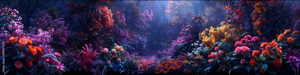 A beautiful garden full of a wide variety of flowers. A beautiful garden full of a wide variety of flowers.