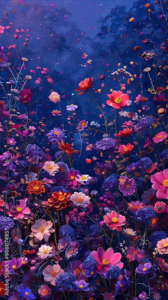 A beautiful garden full of a wide variety of flowers. A beautiful garden full of a wide variety of flowers.