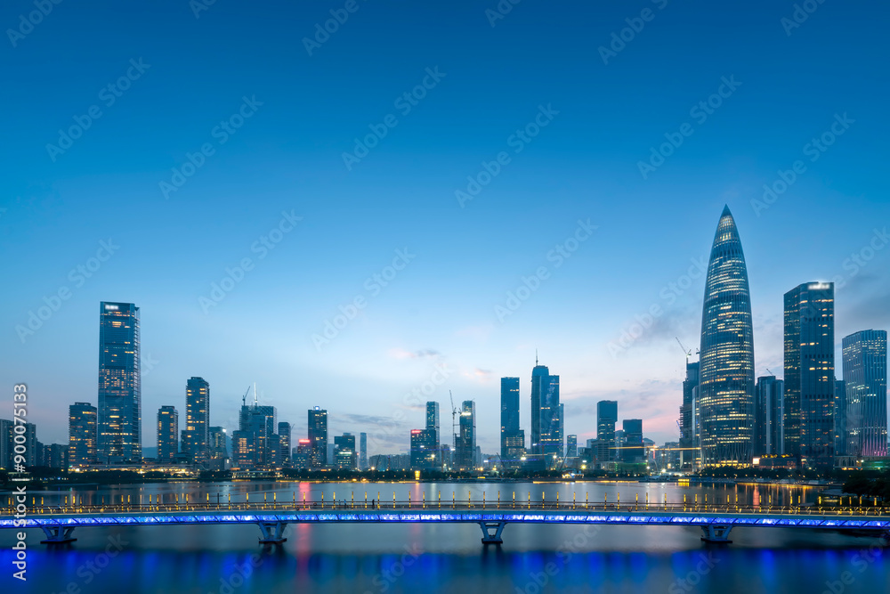 Naklejka premium , Shenzhen, city, architecture, China,
