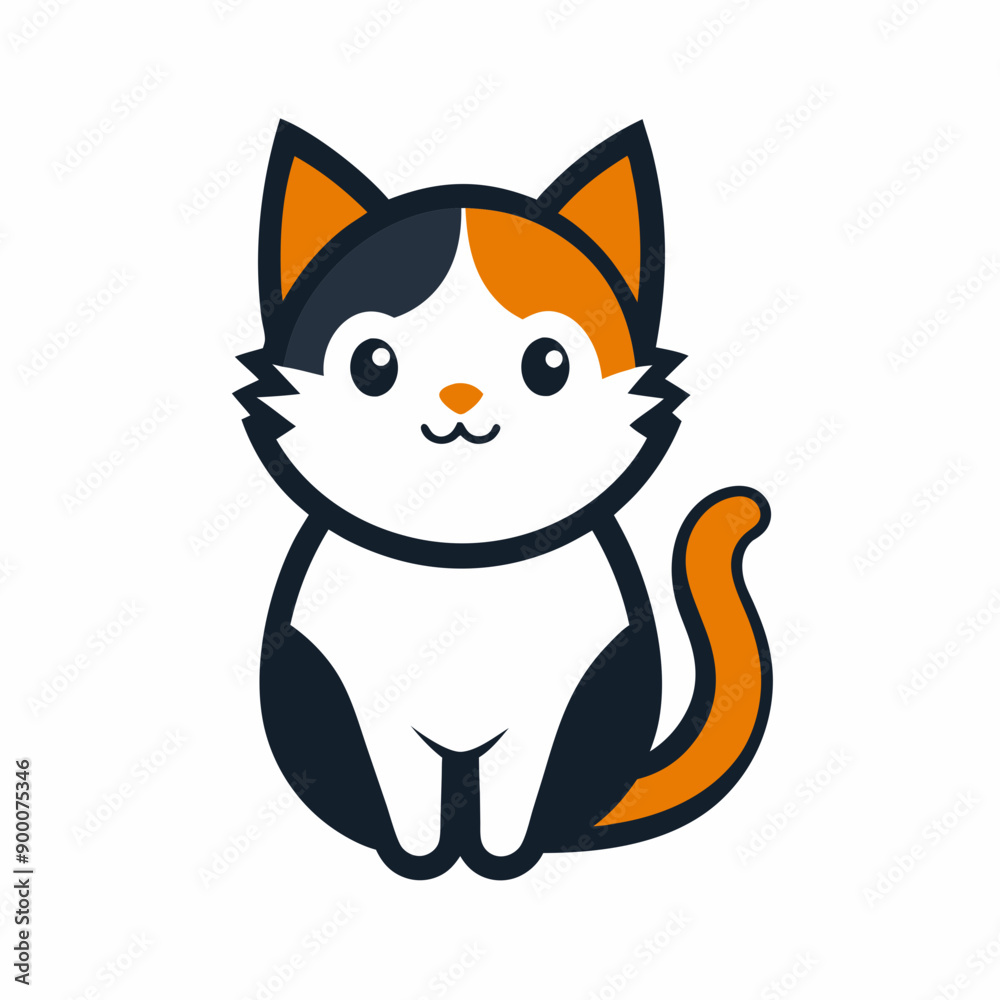 Cat icon logo design vector art illustration Cat icon logo design vector art illustration