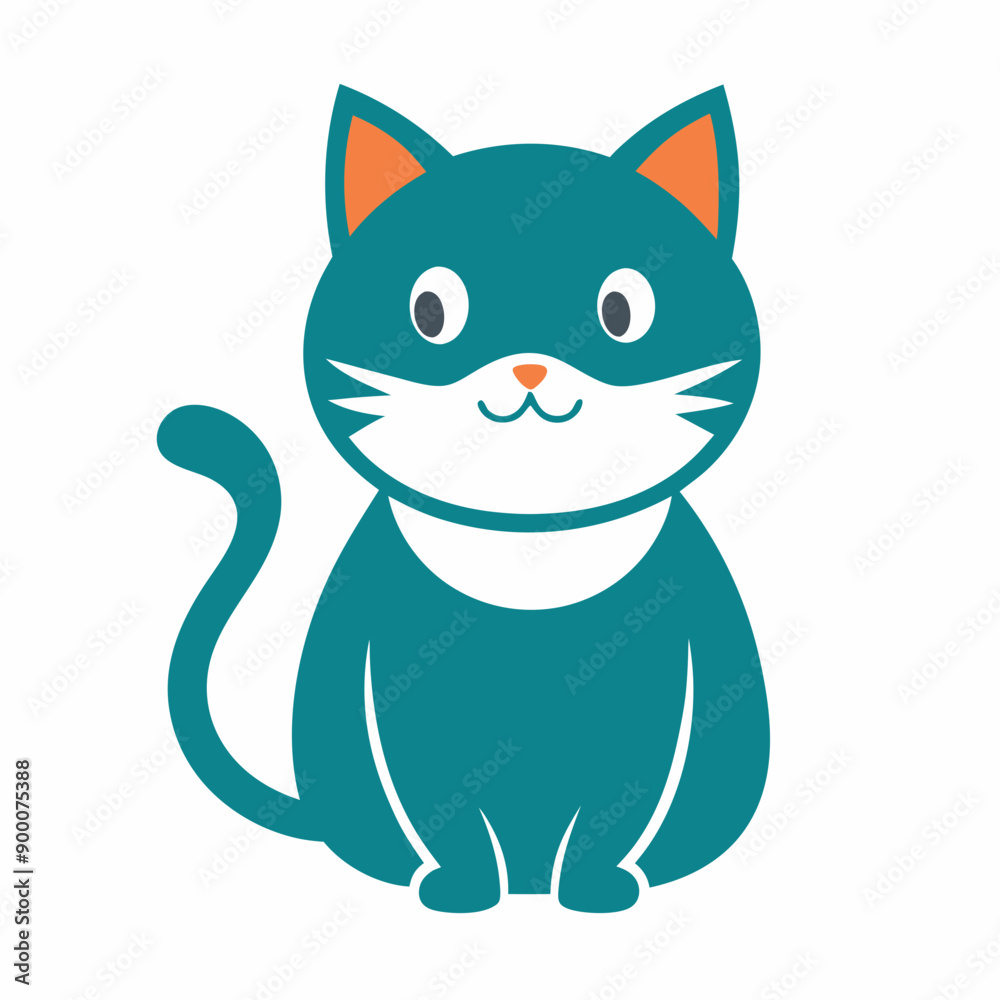 Cat icon logo design vector art illustration Cat icon logo design vector art illustration