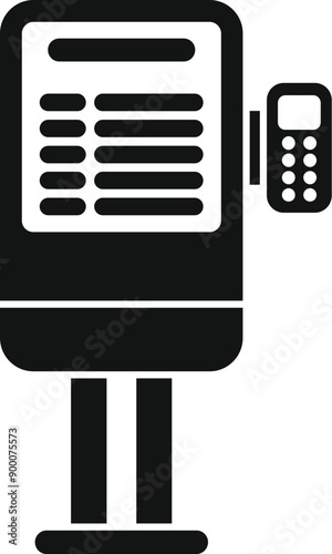 Self service terminal allowing customers to place orders and pay using their smartphone or contactless bank card
