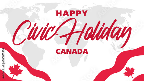 happy canadian civics holiday banner