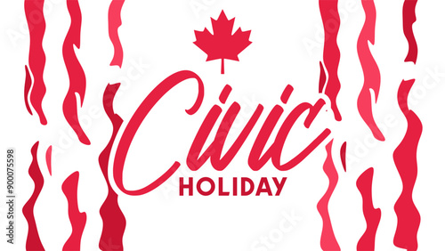happy canadian civics holiday banner
