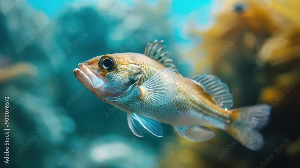 a fish that is swimming in the water a fish that is swimming in the water