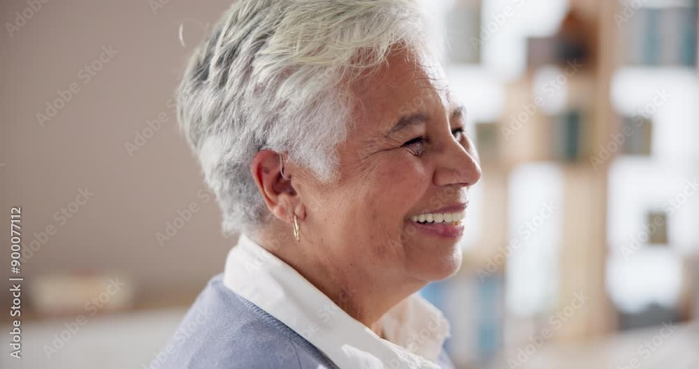 Senior, woman and consultation for hearing aid, medical prescription and restore sound. Audiologist, elderly deaf patient and device or implant for tinnitus or audiology and geriatric support.